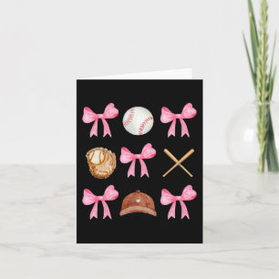 Koketten-Schleife-Baseball-Mama-Baseball-Mom-Mutte Karte