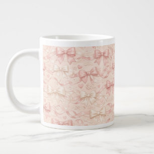 Koketten-Schleifen-Muster Jumbo-Tasse