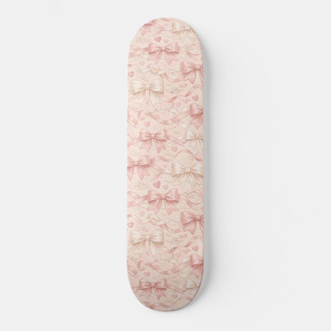 Koketten-Schleifen-Muster Skateboard (Vorderseite)