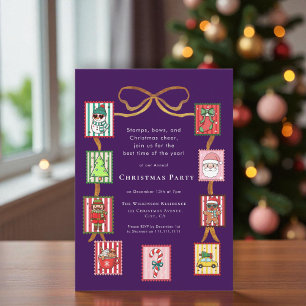 Koketten-Weihnachtsstempel Feierparty Einladung