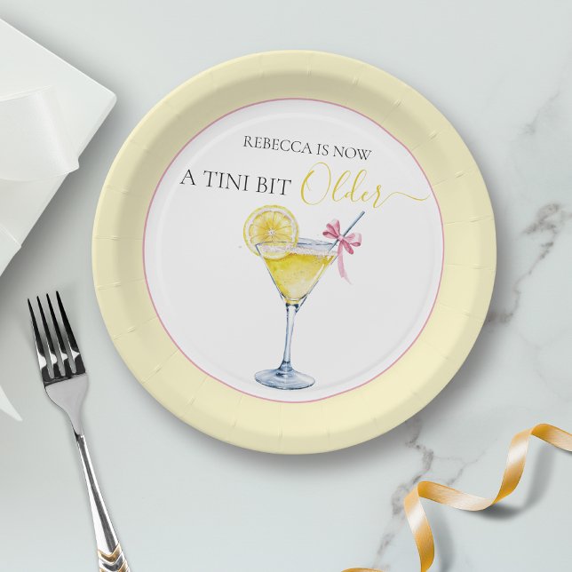 Koketten Zitronencocktail Ein bisschen älterer Geb Pappteller (Von Creator hochgeladen)