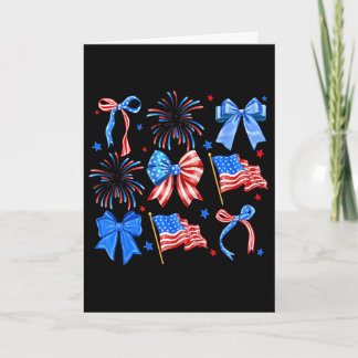Kokettenbögen Rot Weiß Blau USA-Flagge 4. Juli  Karte