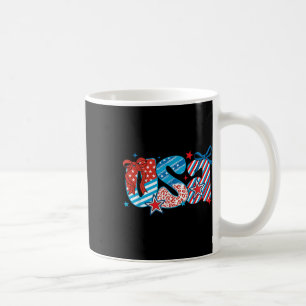 Koketter Bogen 4. Juli USA Retro USA-Flagge für Fr Kaffeetasse
