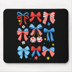 Koketter Bogen Amerikanische Flagge Patriotisches  Mousepad