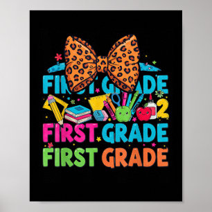 Koketter Bogen Bleistift Design Erste Klasse Für M Poster