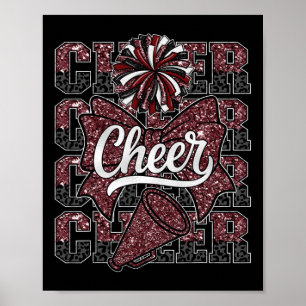 Koketter Bogen Cheer Lustiger Cheerleader Cheerlea Poster