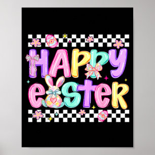 Koketter Bogen Frohen Ostertag Eier Hase Kaninchen Poster