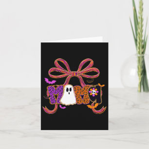 Koketter Bogen Lustige Familie Halloween Boo Geist Karte