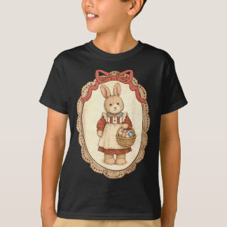 Koketter Bogen Lustiger Hase Eier Kaninchen Frohe  T-Shirt