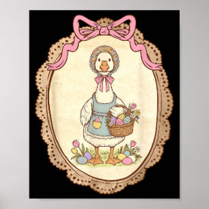 Koketter Bogen Lustiger Verrückter Gans Hase Eier Poster