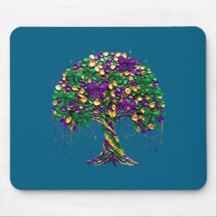 Koketter Bogen Mardi Gras Baum Perlen New Orleans Mousepad