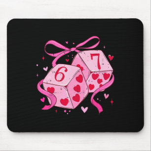 Koketter Bogen Sechs Sieben Würfel 67 Meme Valenti Mousepad