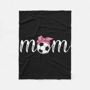 Koketter Bogen-Stil Rosa Momlife Mutter Damen Fußb Fleecedecke
