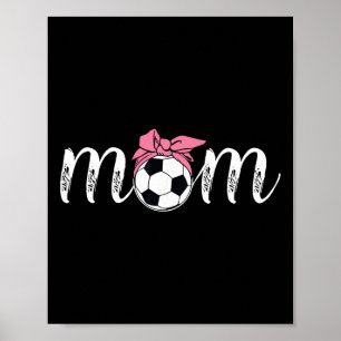 Koketter Bogen-Stil Rosa Momlife Mutter Damen Socc Poster