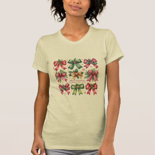 Koketter Bogen Weihnachten Santa Vintage Weihnacht T-Shirt