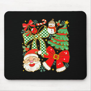 Koketter Bogen Weihnachtsmann Frohe Weihnachten Fr Mousepad