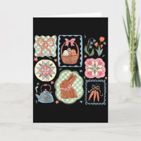 Koketter Hasen-Ostern Hasen-Blumen-Hase