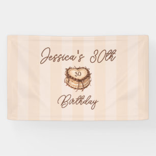 Koketter Herz-Kuchen-Banner Banner