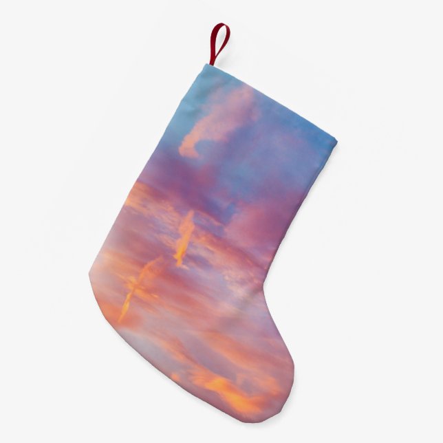 koketter Himmel Kleiner Weihnachtsstrumpf (Vorderansicht (hängend))