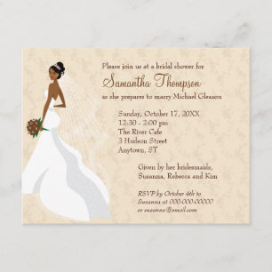 Kokettes Champagner-Brautparty Einladung