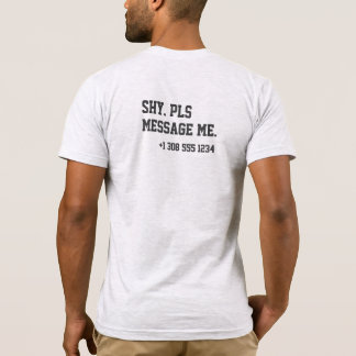 Kokettierende Introvertierte Schüchterne Bitte Mei T-Shirt
