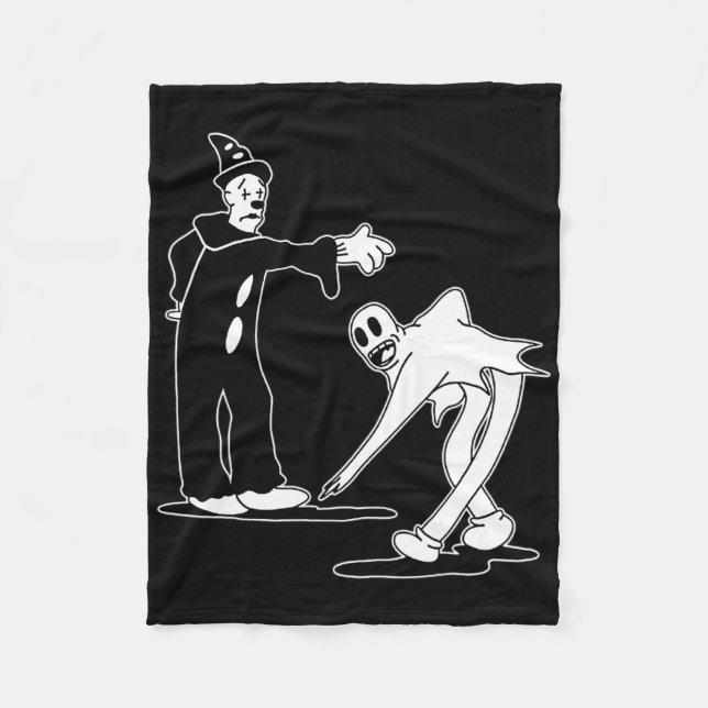 Koko Der Clown Ghost Magic Tanz Fleecedecke (Vorderseite)