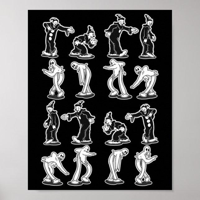 Koko, der Clown Ghost spukte Zwei-Stufen-Tanz Poster (Vorne)