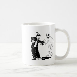 Koko der Clown und Geist tanzen Kaffeetasse