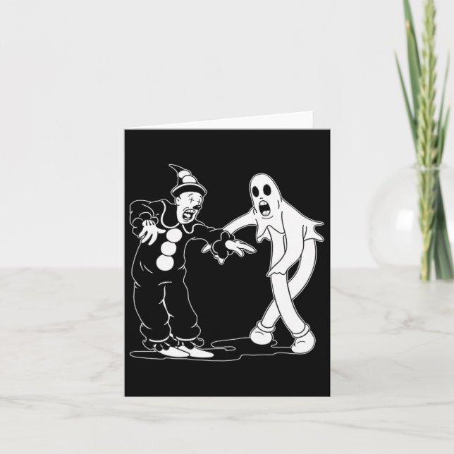 Koko der Clown und Geist tanzen Karte (Vorderseite)