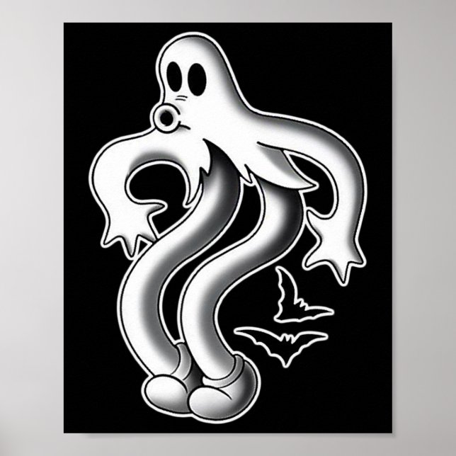 Koko Die Clown Ghost Spooky Ts Poster (Vorne)