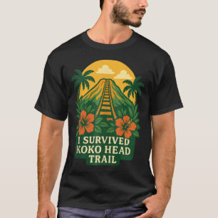 Koko Head Trail Hawaii Oahu Hawaiian Wanderung Wan T-Shirt
