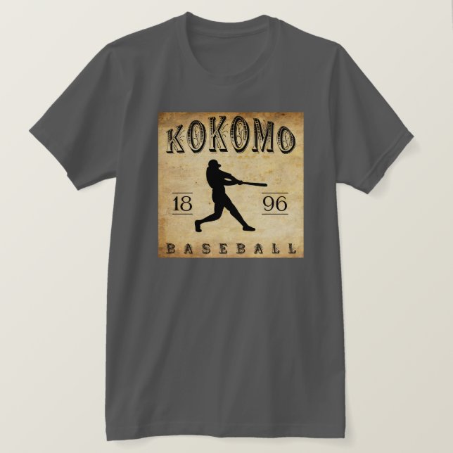 Kokomo Indiana Baseball 1896 T-Shirt (Design vorne)