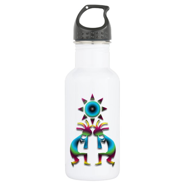 Kokopelli #41 edelstahlflasche (Vorderseite)