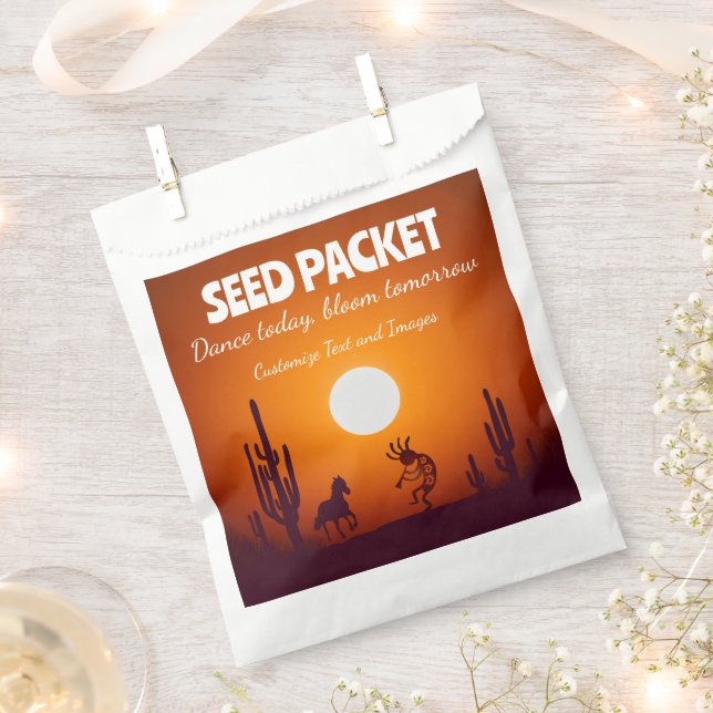 Kokopelli Arizona Südwest-Samenpaket  Geschenktütchen (Ausgeschnitten)