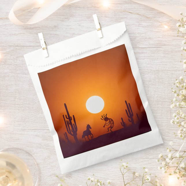 Kokopelli Arizona Wüste Südwesten Geschenktütchen (Ausgeschnitten)