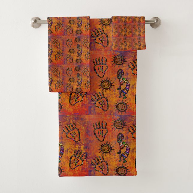 Kokopelli Art Badhandtuch Set (Insitu)