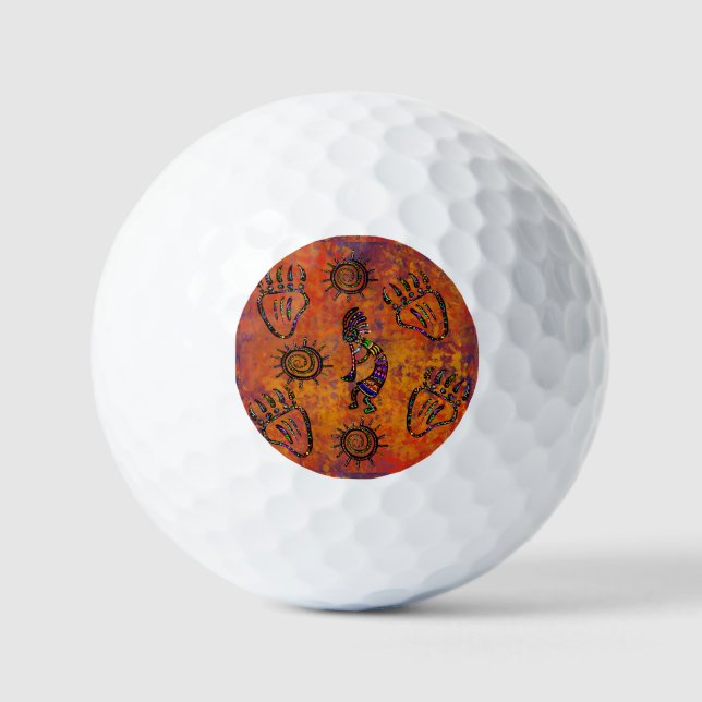 Kokopelli Art Golfball (Vorderseite)