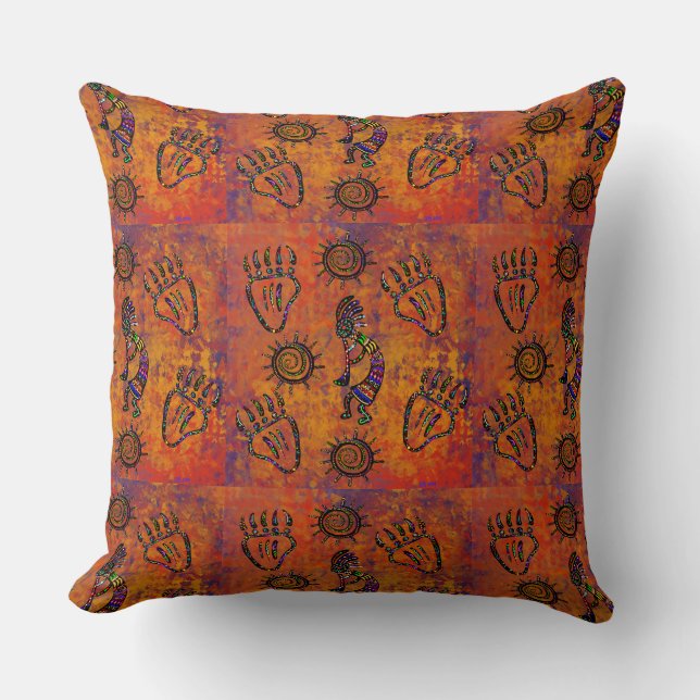 Kokopelli Art Kissen (Vorderseite)