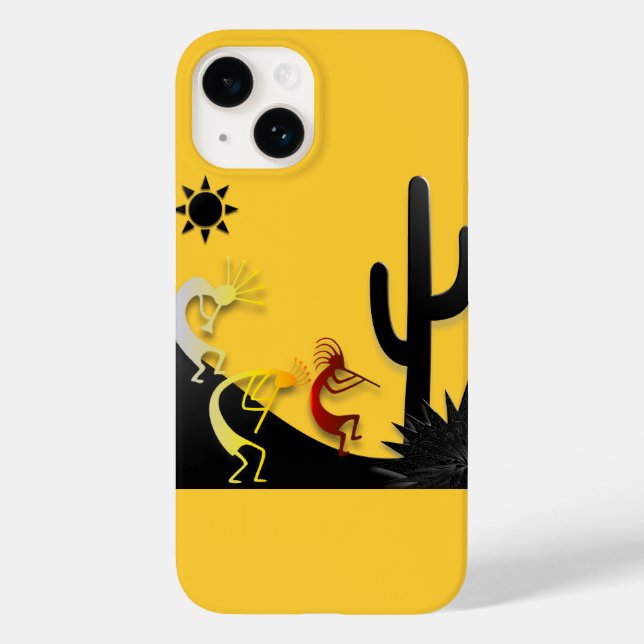 Kokopelli auf der Straße unter der Sonne Case-Mate iPhone Hülle (Rückseite)