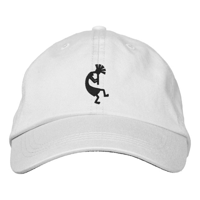Kokopelli Baseball Hat Bestickte Baseballkappe (Vorderseite)