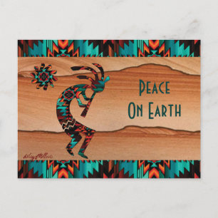 KOKOPELLI BEIM FLÖTENSPIELEN POSTKARTE