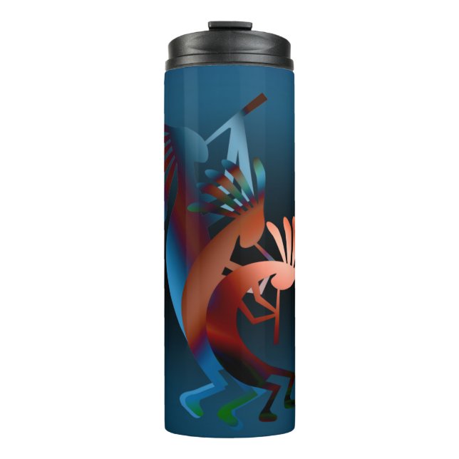 Kokopelli Blues Music Design Thermal Tumbler Thermosbecher (Vorderseite)