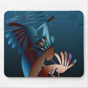 Kokopelli Blues Music Mousepad