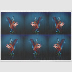 Kokopelli Blues Set 2 Decoupage Seidenpapier