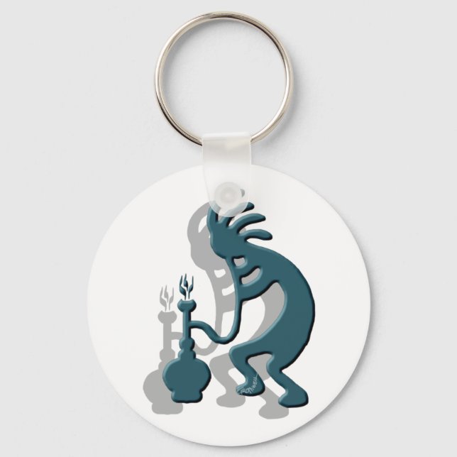 Kokopelli Bong Schlüsselanhänger (Vorderseite)