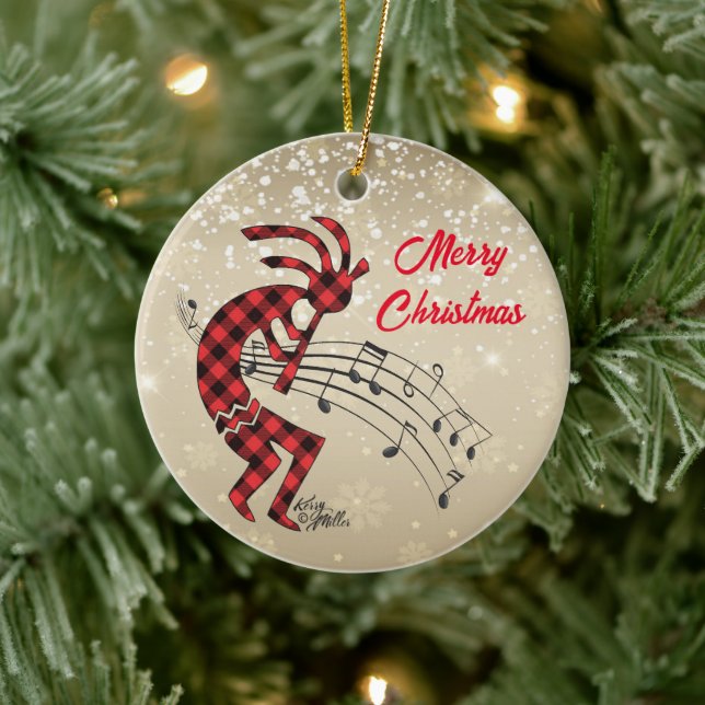 Kokopelli Christi Keramik Ornament (Baum)