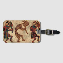 Kokopelli Dancers Desert Colors