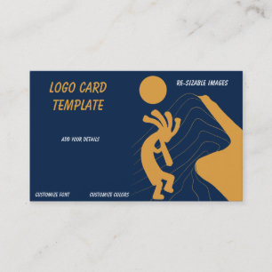 Kokopelli Desert Southwestern Business Card Visitenkarte