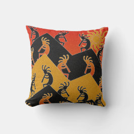 Kokopelli Desert Sunset Southwest Decorative Kissen