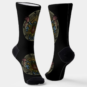 Kokopelli Duo - Mann im Labyrinth - Traumfänger 1 Socken